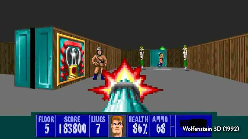 Go from Wolf, Doom, Doom II, Quake