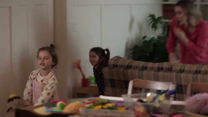 Go give it to Daddy. -[children laughing]