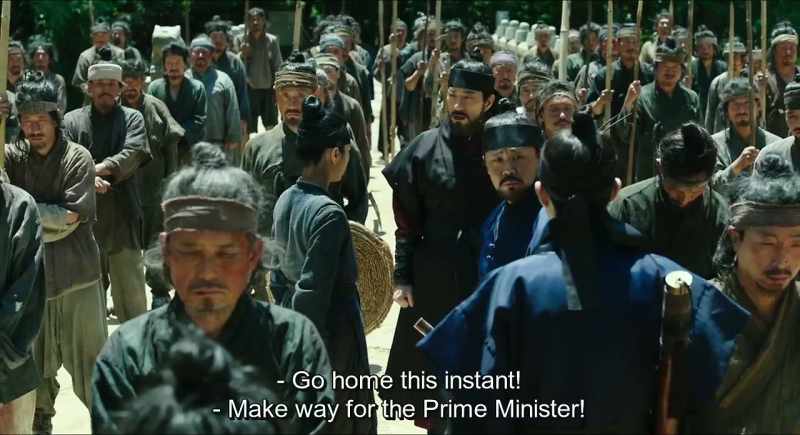 Go home this instant! - Make way for the Prime Minister!