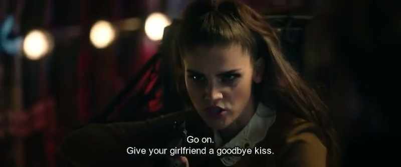 Go on. Give your girlfriend a goodbye kiss