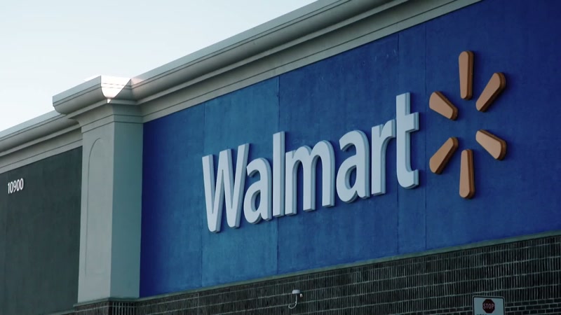 Going into the Walmart, being able to give them the receipt