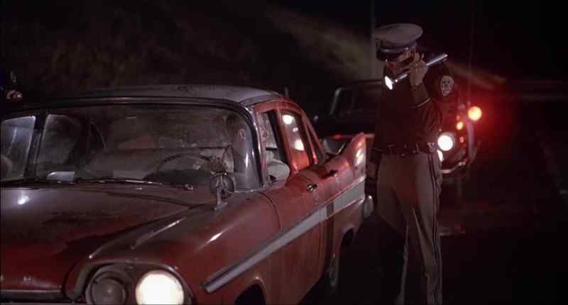 Good evening. Can I see your license and registration, please?