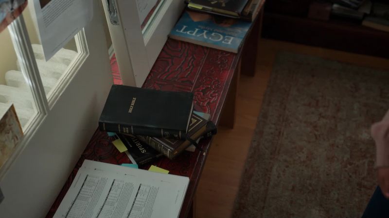 Good. Now, you see that Bible?