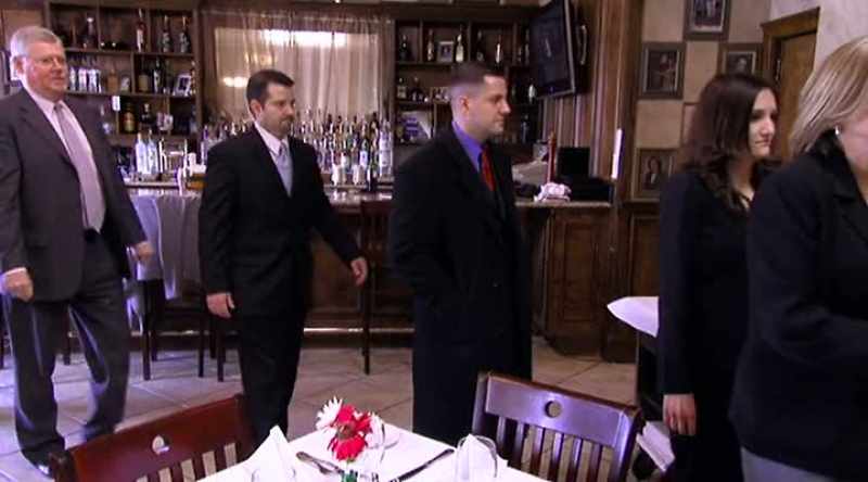 GORDON IS PACKING THE DINING ROOM
