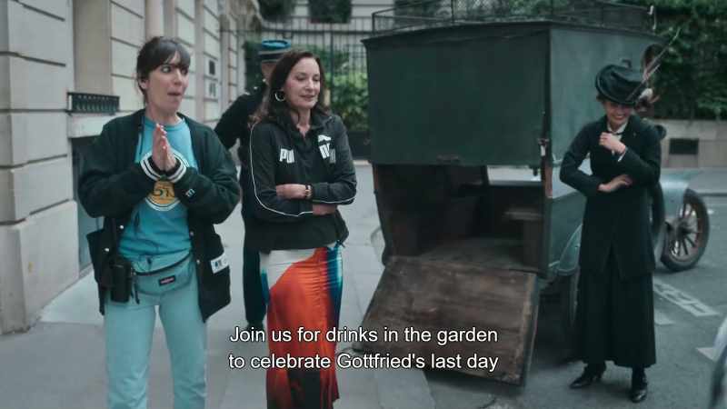 Gottfried's offering a drink in the garden