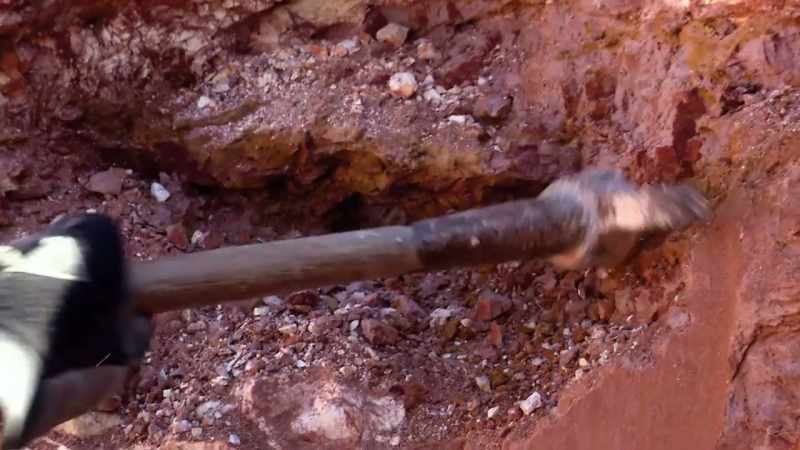 Gouge underneath it and then you sorta just reef it down