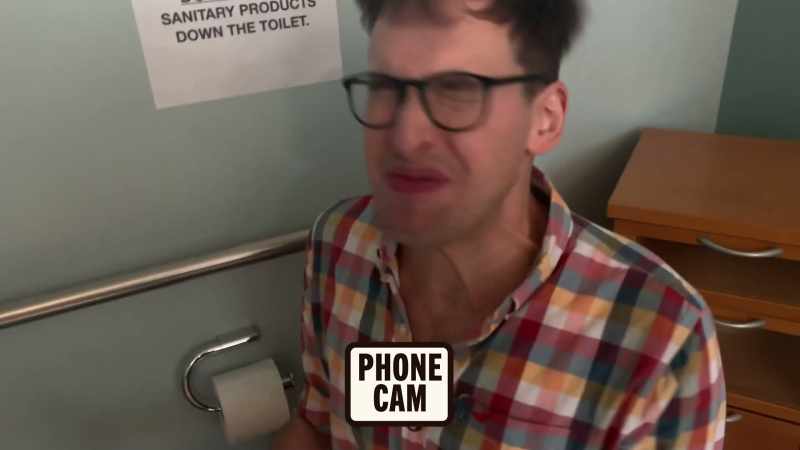 (Grant gargling)