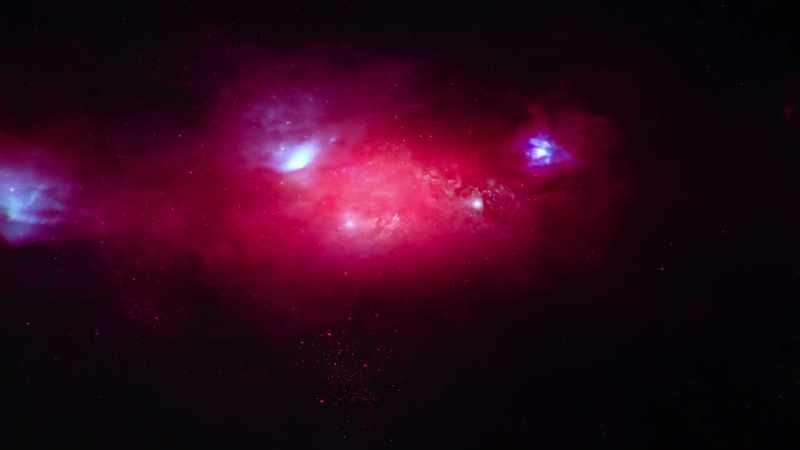 Gravity's embrace will transform this amorphous