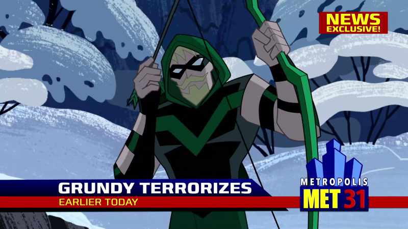 Green Arrow and Plastic Man were on hand