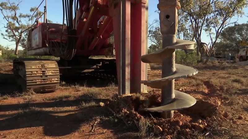 Grinding through solid rock