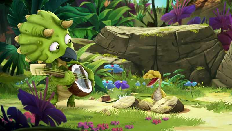 (Groans) I like singing as much as the next dino