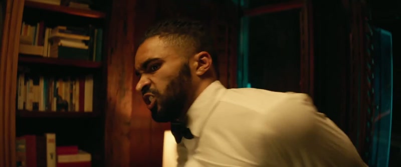 (groomsman grunting) (bride yelling)