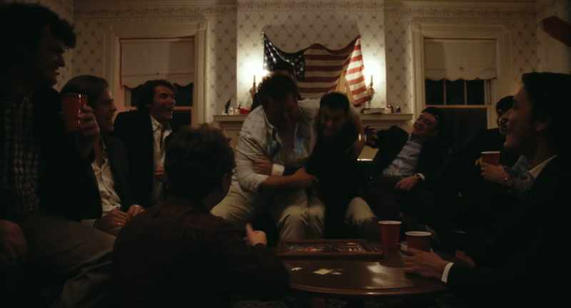 (group laughing) (Mitch grunting)
