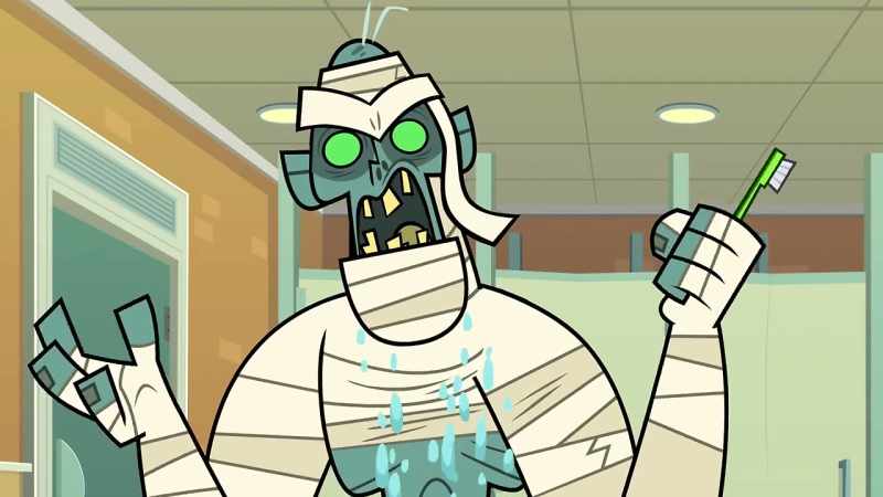 (Grumbles, toothbrush rasps)