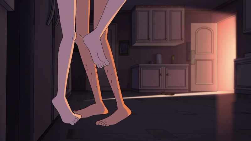 [grunting] - [chuckles]