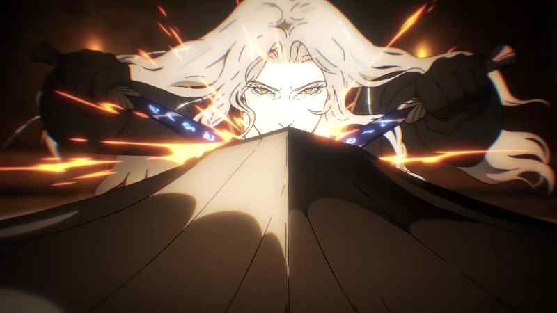 [grunts] - [blades clang]
