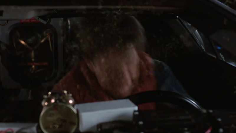 [grunts] - [car horn honks]