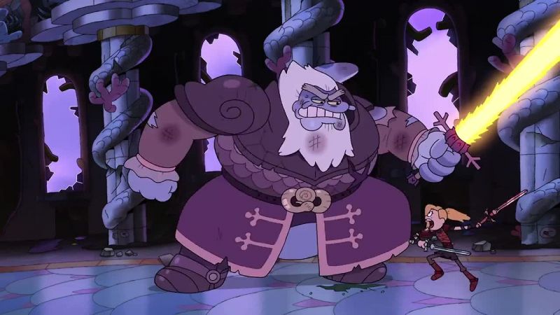 [grunts] - [King Andrias] The box!