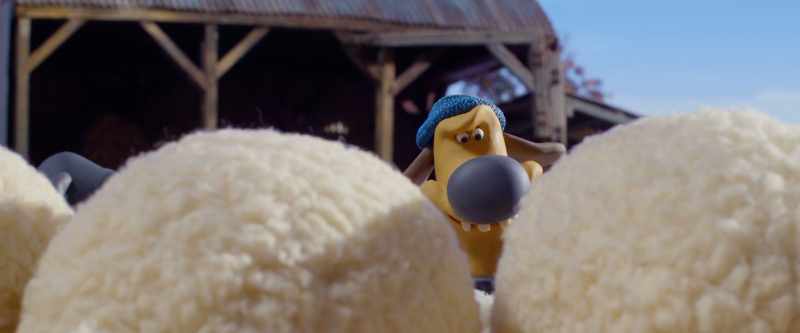 (GRUNTS) (SHEEP BLEATING)