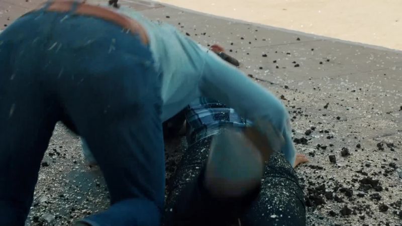 (grunts) You okay?
