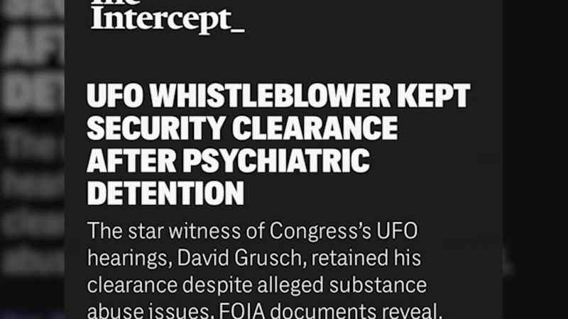 Grusch is saying the government