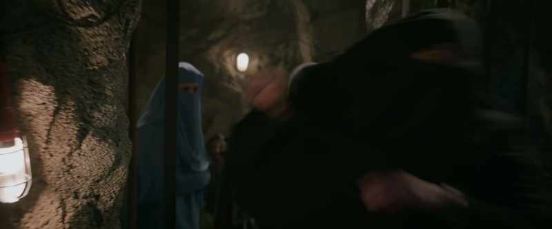 [guard shouting in Pashto]