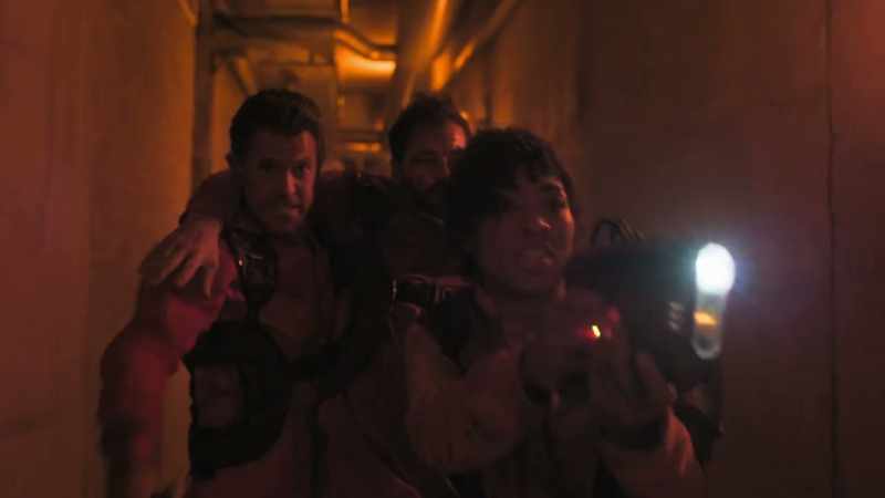 [Guard] There they are! [guns zapping]