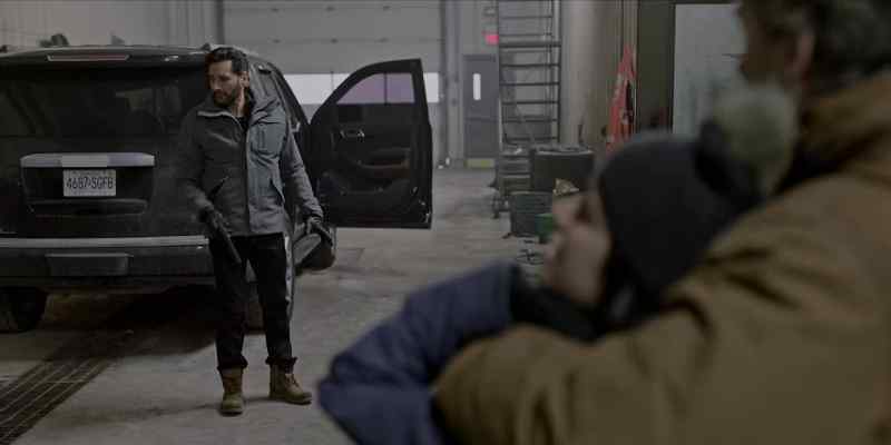 [gun clatters]