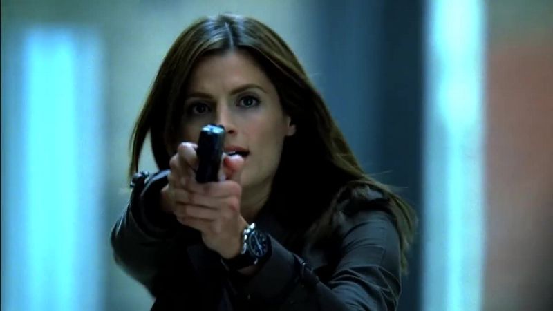 (Gun clicks) Castle, down on the ground, now!