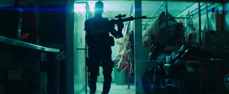 (gun clip clatters)