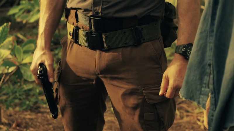 [gun cocking]
