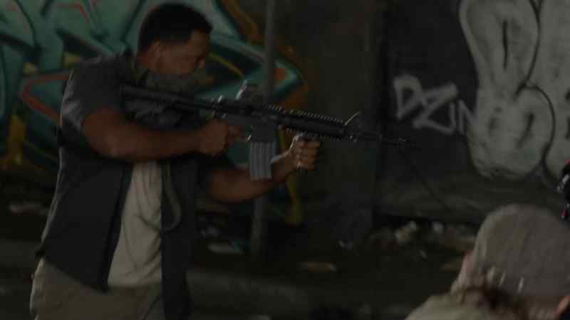 [Gun cocks]