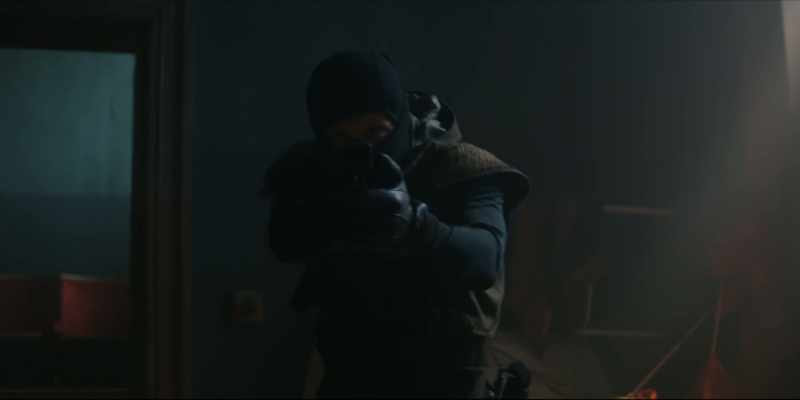 [gun hums]