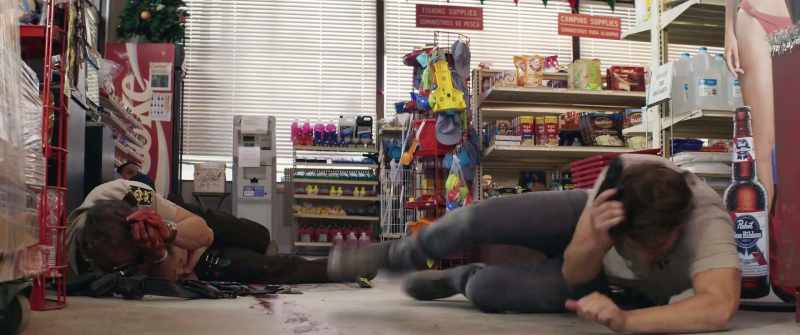 [gunfire continues] -[groans]