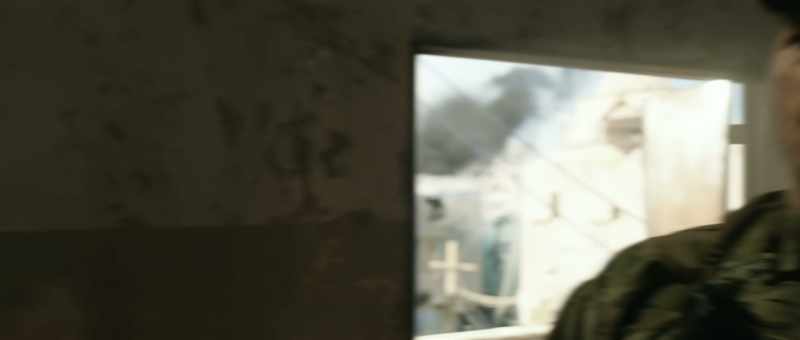 [gunfire continues] - [helicopter whirring]