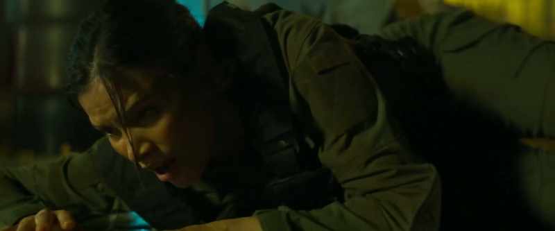 [gunfire stops] - [shell casings clatter]