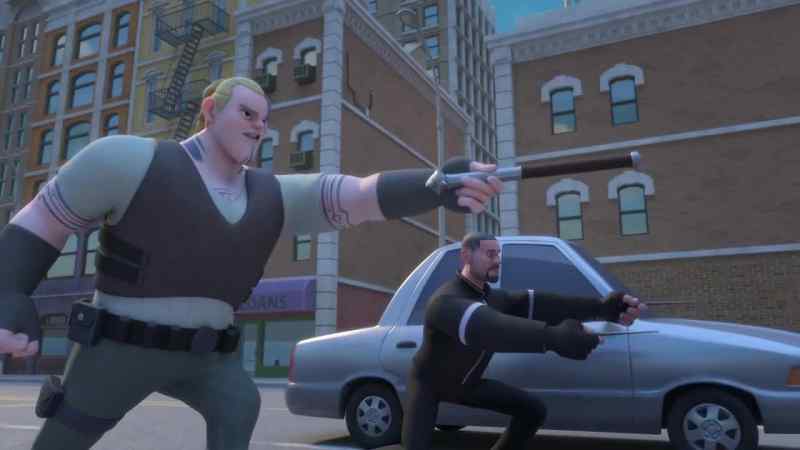 [guns blasting]