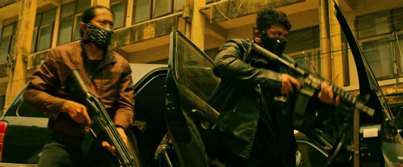 [guns cocking]