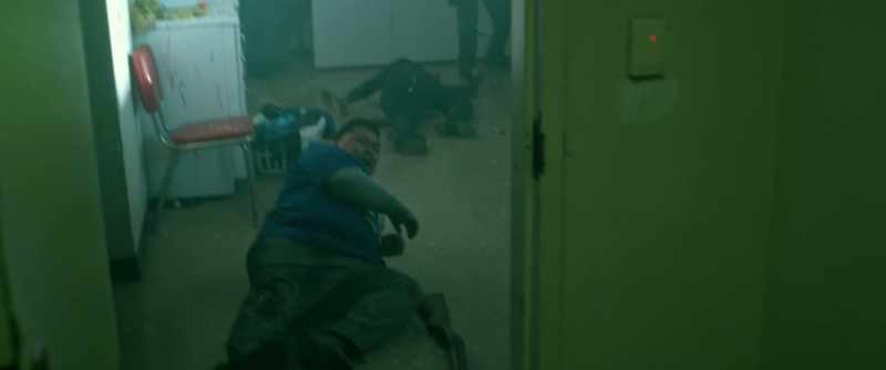 (GUNS FIRING) (GLASS SHATTERS)