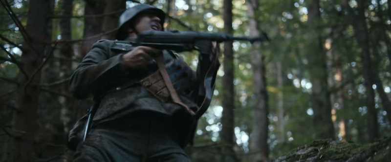 [guns firing]