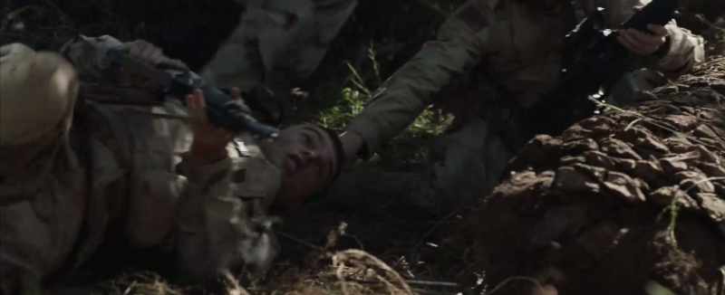 [guns firing]
