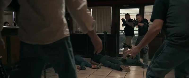 (gunshot banging)