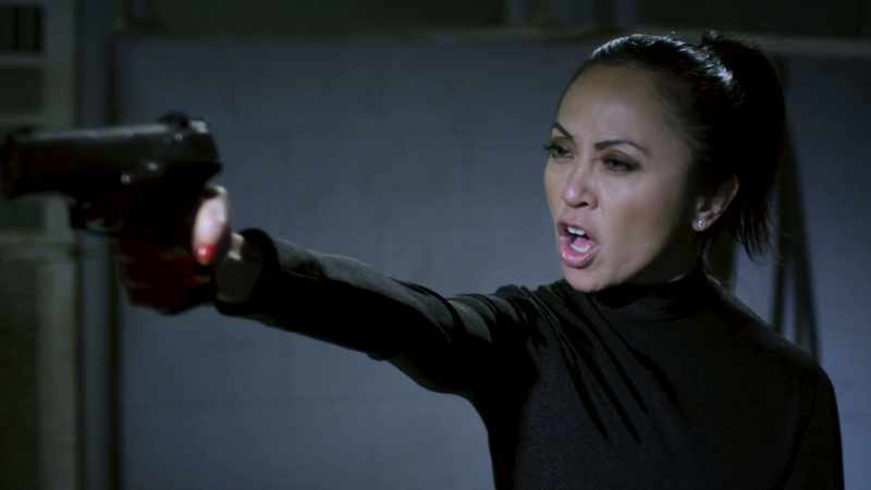 (gunshot bangs)