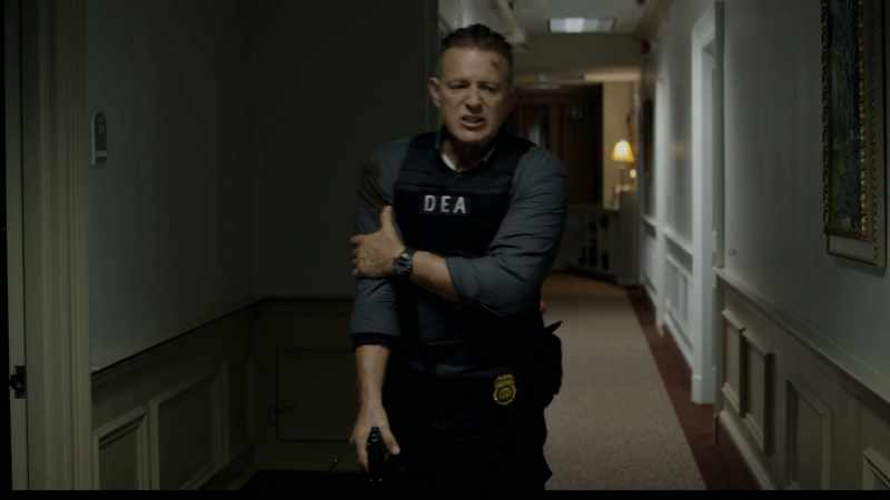 [GUNSHOT] - [HE GROANS]