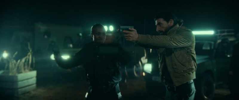 [gunshots] - [Nowak grunts]