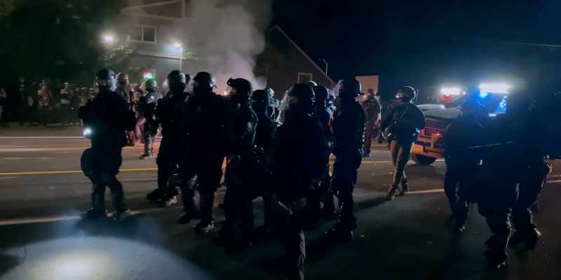 (gunshots) -(people shouting)