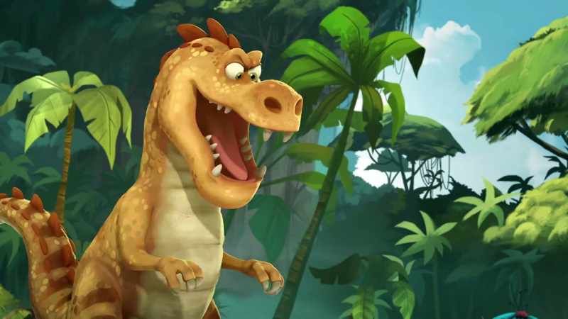 Ha! A feathered dino who can't fly!