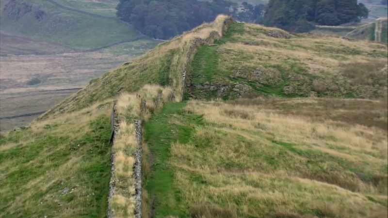 Hadrian's wall served as the Northwest frontier
