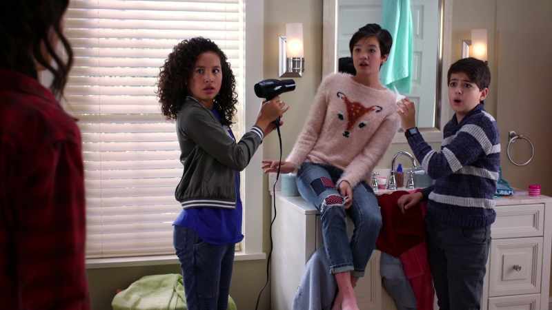 (hair dryer stops)