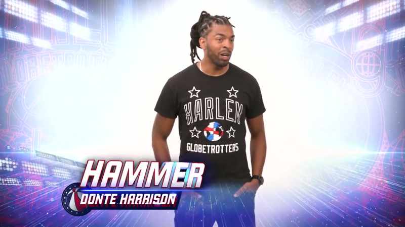 HAMMER: I'VE BEEN WITH THE HARLEM GLOBETROTTERS FOR ABOUT
